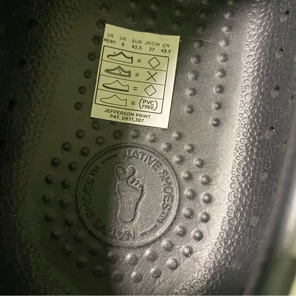 Disney Parks x Native Minnie Mouse Jefferson Shoes Black NWT M9 W11